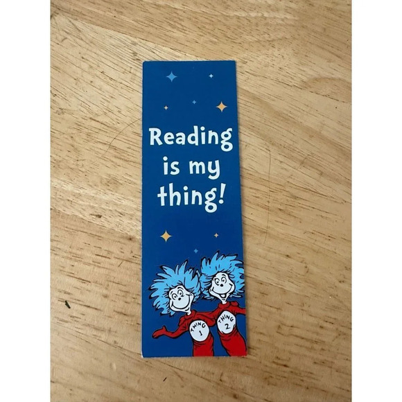 Cat in the Hat Reading is my Thing bookmark - Picture 1 of 4